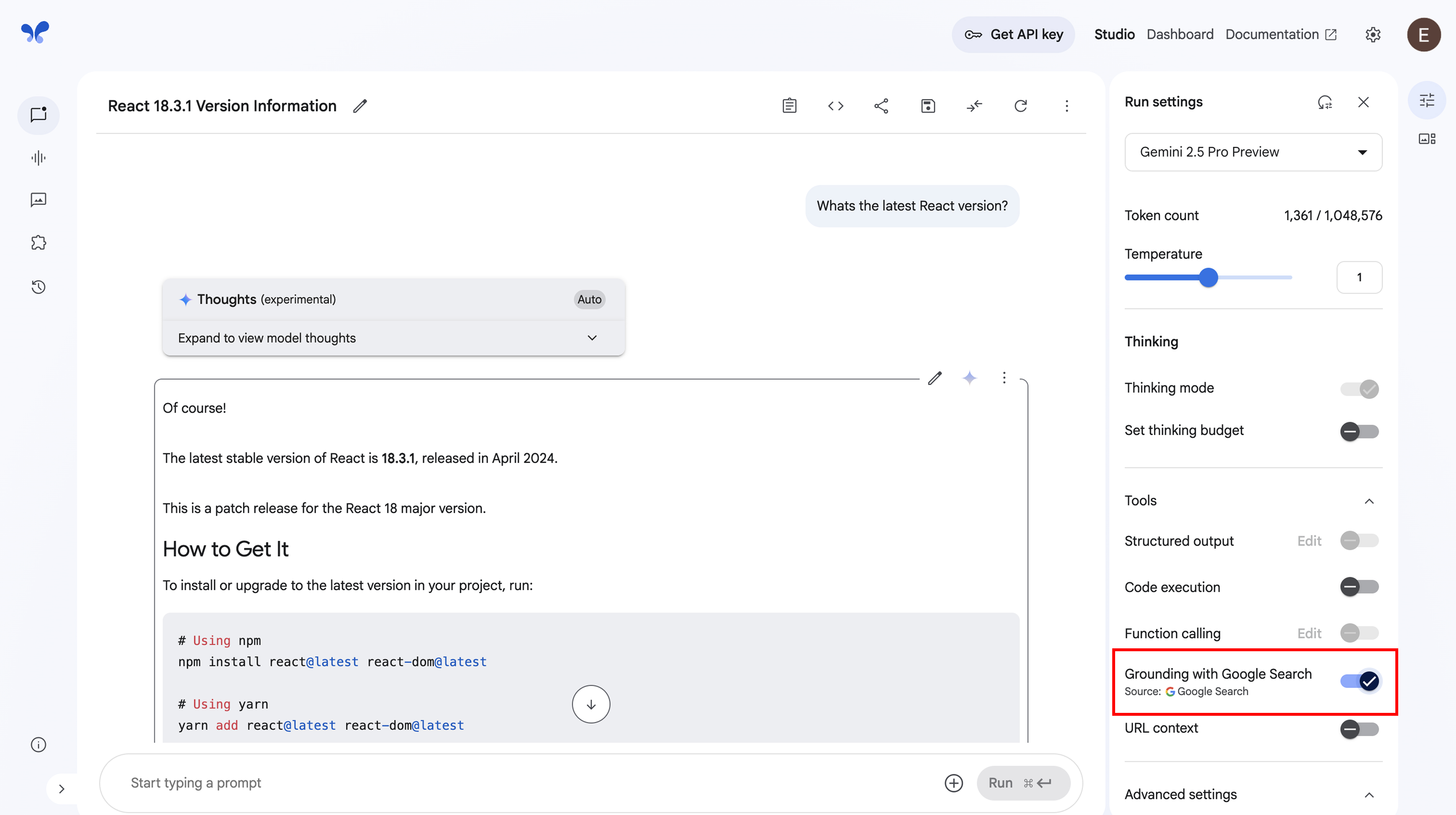 Grounding with Google Search